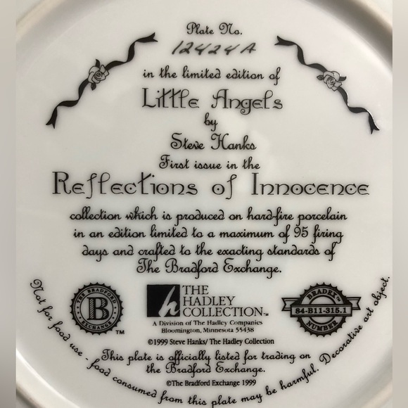 The Bradford exchange “little angels” decor plate - Picture 3 of 4